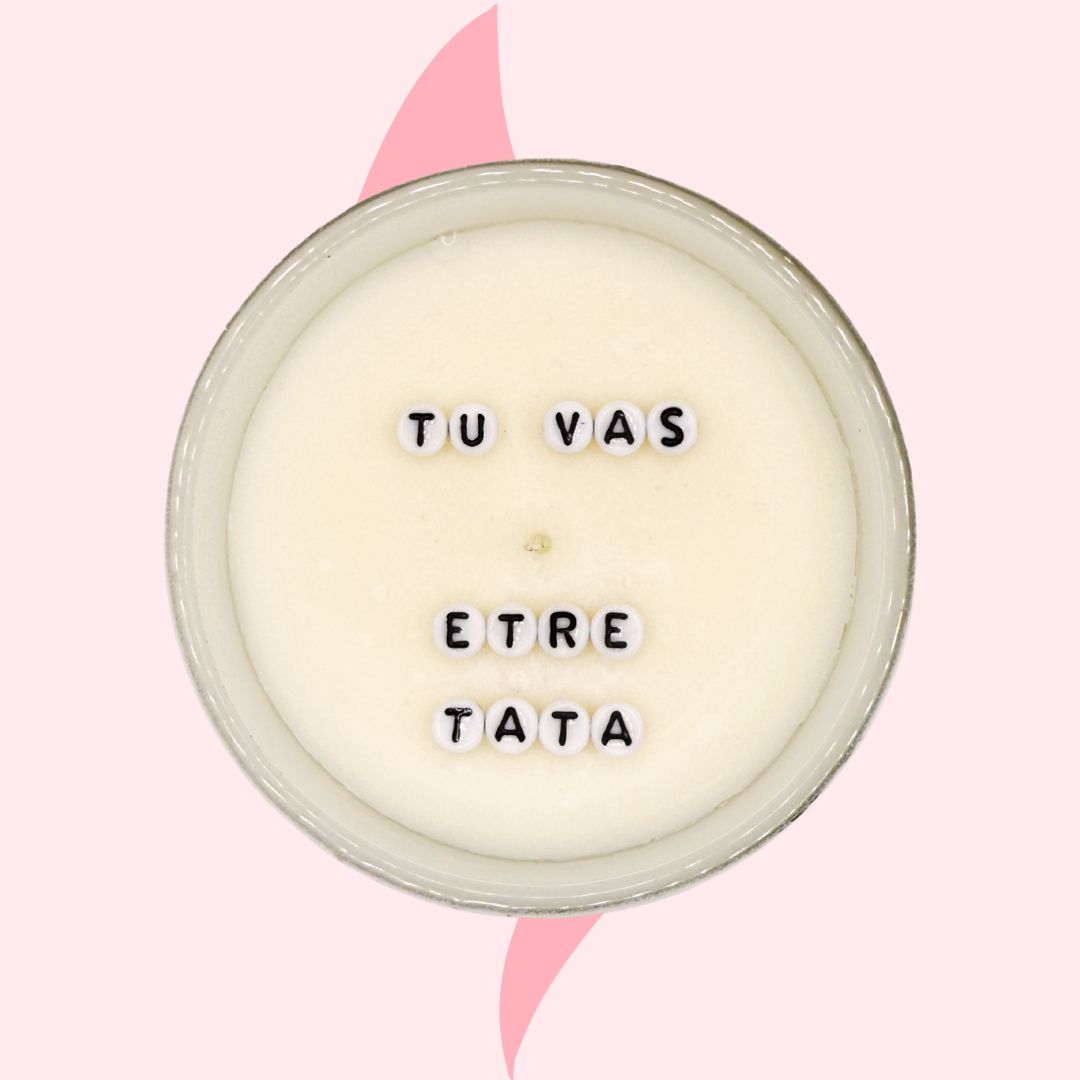 Bougie "Tu vas être tata"