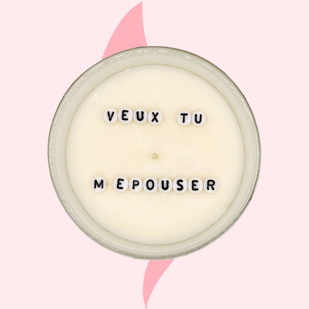 Bougie "Veux-tu m'épouser ?"