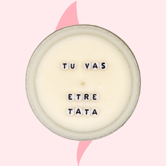 Bougie "Tu vas être tata"