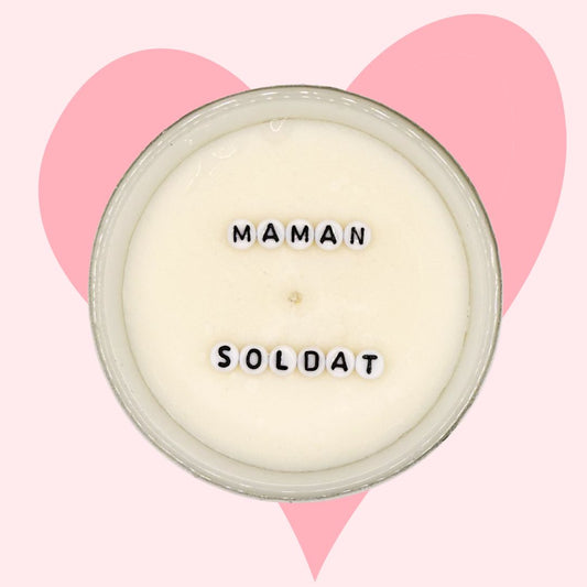 Bougie "Maman soldat"