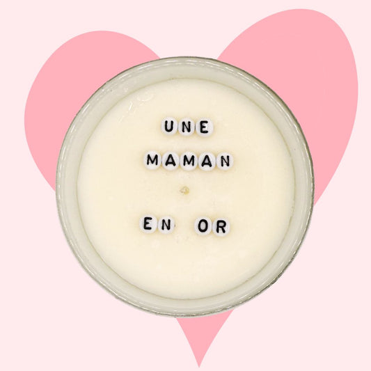 Bougie "Une maman en or"